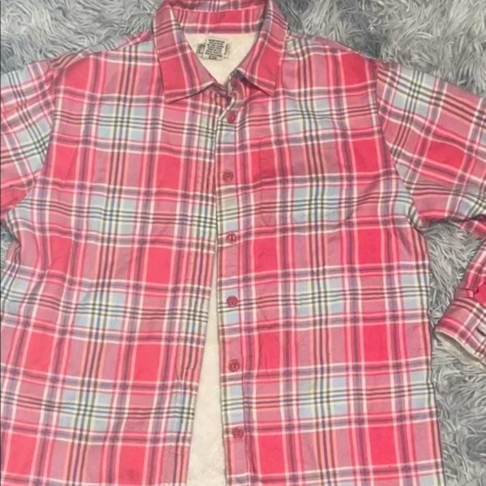 LL Bean Flannel Fleece Lined Shirt